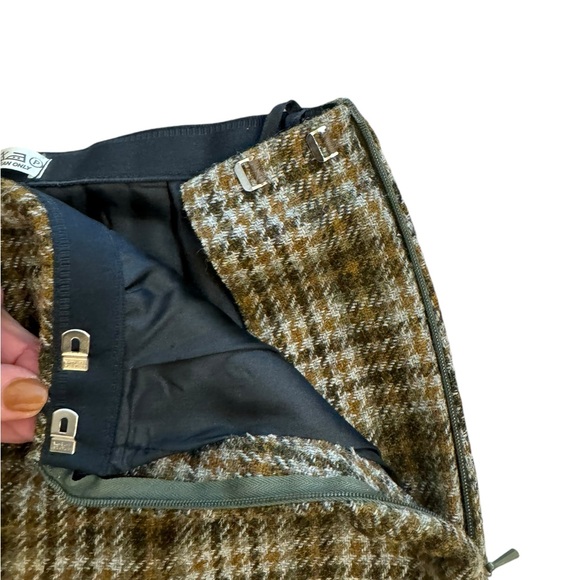 Vintage Riddella  Lined Box Pleat Wool Skirt - Picture 3 of 8